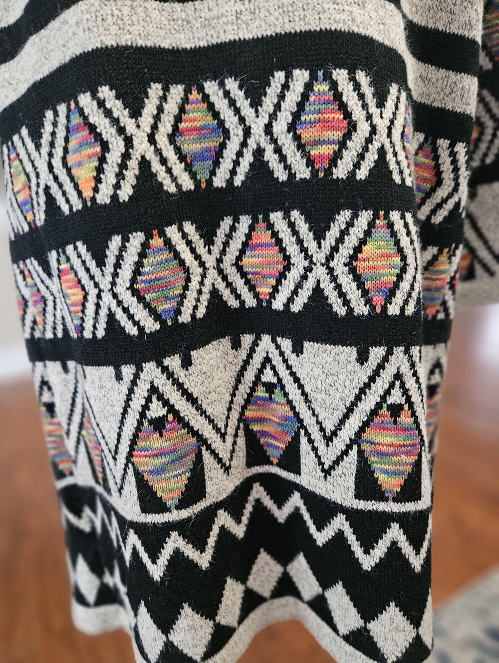 Monroe And Main Aztec Boho Long Cardigan XL - Picture 4 of 5